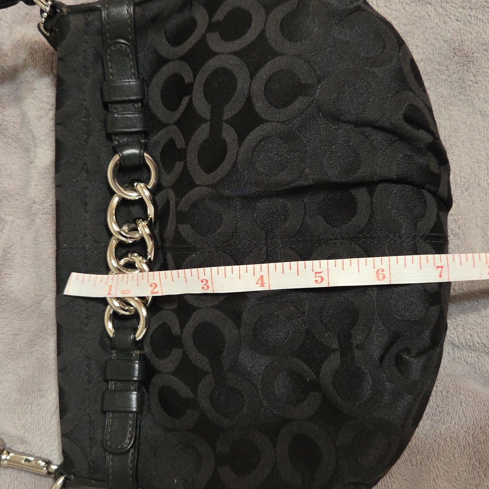 Y2K Style! Coach Black Shoulder Bag Small - Picture 8 of 8